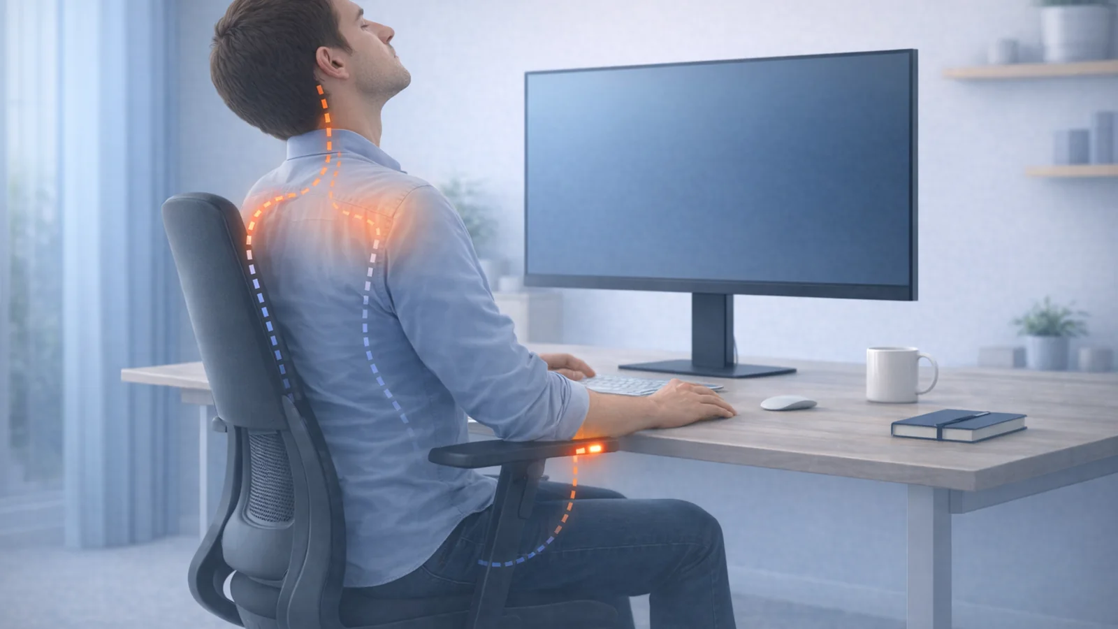 Chair Armrests and Shoulder Pain: How to Set Height, Width, and Pivot Without Shrugging All Day | Posture Reminder AI