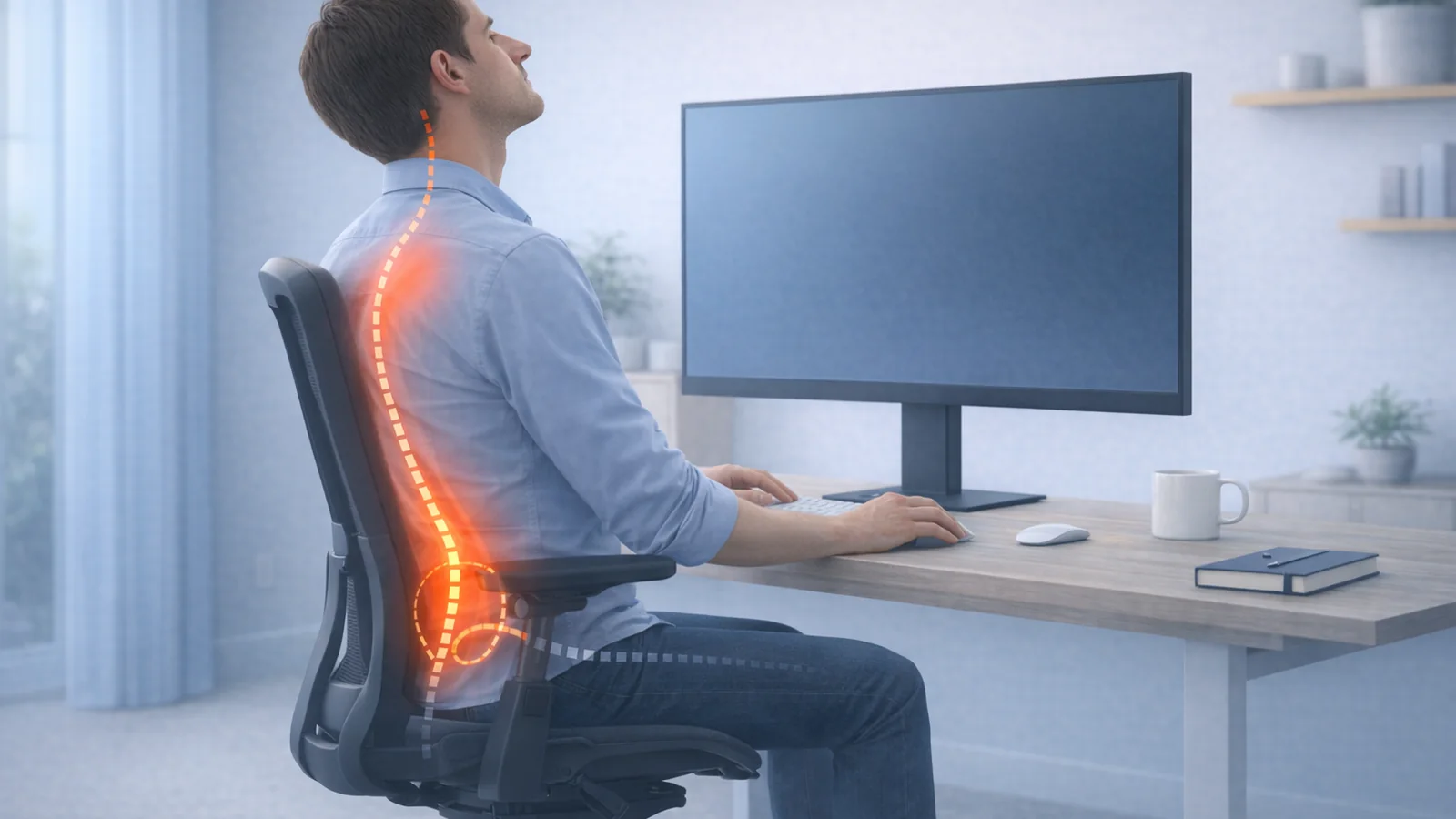 Hip Pain From Sitting at a Desk: Why Rigid "Good Posture" Backfires | Posture Reminder AI